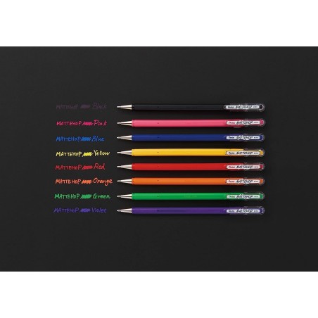 Stylo bille Pentel Mattehop vert 1 mm lot de 12