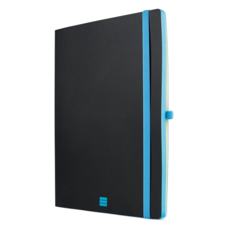 Carnet Finocam moderne et léger - 72 feuilles - Format A4 - 210 x 297 mm - Papier crème 80 g/m² - Lisse - Pochette intérieure -