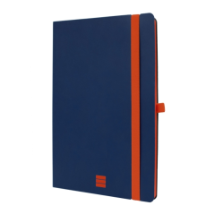 Carnet Finocam moderne et léger - 72 feuilles - Format A5 - 148 x 210 mm - Papier crème 80 g/m² - Pochette intérieure - Fermetur