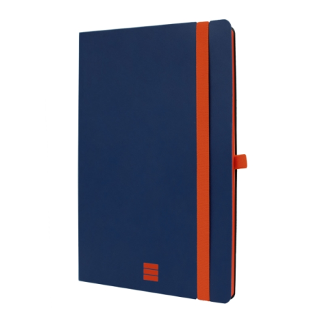 Carnet Finocam moderne et léger - 72 feuilles - Format A5 - 148 x 210 mm - Papier crème 80 g/m² - Pochette intérieure - Fermetur
