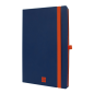 Carnet Finocam moderne et léger - 72 feuilles - Format A5 - 148 x 210 mm - Papier crème 80 g/m² - Pochette intérieure - Fermetur