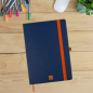 Carnet Finocam moderne et léger - 72 feuilles - Format A5 - 148 x 210 mm - Papier crème 80 g/m² - Pochette intérieure - Fermetur