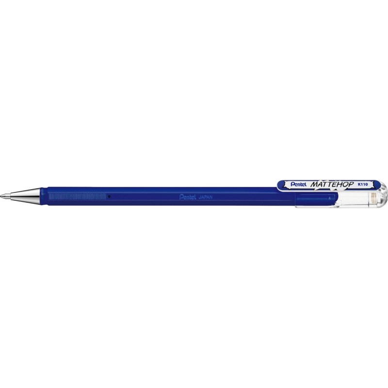 Stylo bille Pentel Mattehop bleu 1 mm lot de 12 Stylo bille Pentel Mattehop bleu 1 mm lot de 12