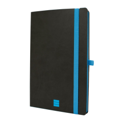 Carnet Finocam moderne et léger - 72 feuilles - Format A5 - 148 x 210 mm - Papier crème 80 g/m² - Pochette intérieure - Fermetur