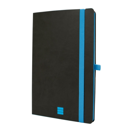 Carnet Finocam moderne et léger - 72 feuilles - Format A5 - 148 x 210 mm - Papier crème 80 g/m² - Pochette intérieure - Fermetur