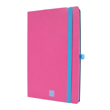 Carnet Finocam moderne et léger - 72 feuilles - Format A5 - 148 x 210 mm - Papier crème 80 g/m² - Pochette intérieure - Fermetur