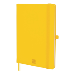 Carnet à couverture rigide Finocam Nexo - 72 feuilles - Format A5 - 148 x 210 mm - Papier crème 80 g/m² - Lisse - Pochette intér