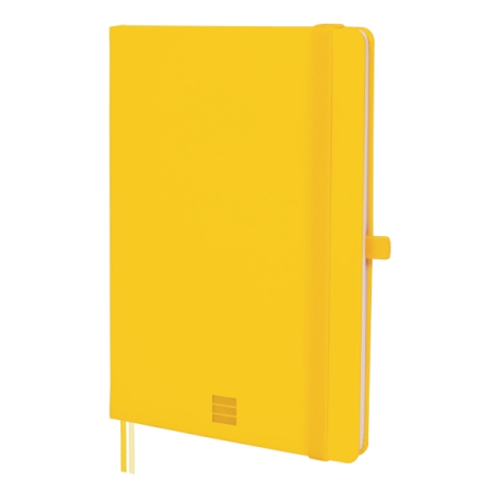 Carnet à couverture rigide Finocam Nexo - 72 feuilles - Format A5 - 148 x 210 mm - Papier crème 80 g/m² - Lisse - Pochette intér