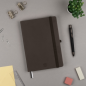 Carnet à double couverture rigide Finocam Nexo - 144 feuilles - Format A5 - 148 x 210 mm - Papier crème 80 g/m² - Lisse - Pochet