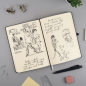 Carnet à double couverture rigide Finocam Nexo - 144 feuilles - Format A5 - 148 x 210 mm - Papier crème 80 g/m² - Lisse - Pochet