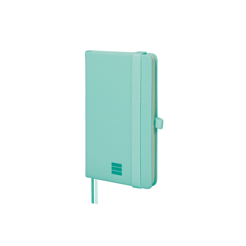 Carnet à couverture rigide Finocam Nexo - 72 feuilles - 90 x 150 mm - Papier crème 80 g/m² - Pochette intérieure - Fermeture éla