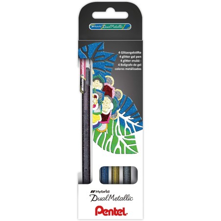 stylos gel Pentel pailletés emballage