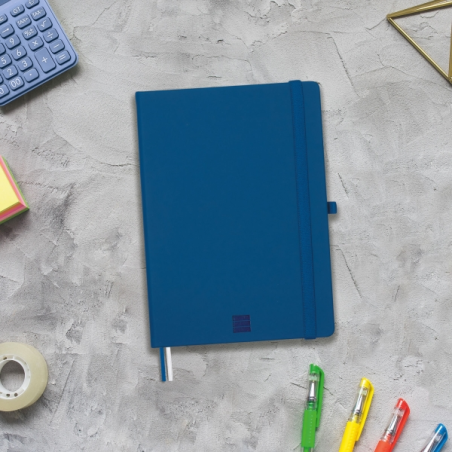 Carnet à couverture rigide Finocam Nexo - 72 feuilles - Format A5 - 148 x 210 mm - Papier crème 80 g/m² - Pochette intérieure -