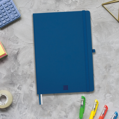 Carnet à couverture rigide Finocam Nexo - 72 feuilles - Format B5 - 176 x 250 mm - Papier crème 80 g/m² - Pochette intérieure -