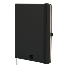 Carnet à couverture rigide Finocam Nexo - 72 feuilles - Format A5 - 148 x 210 mm - Ligné horizontalement - Papier crème 80 g/m²