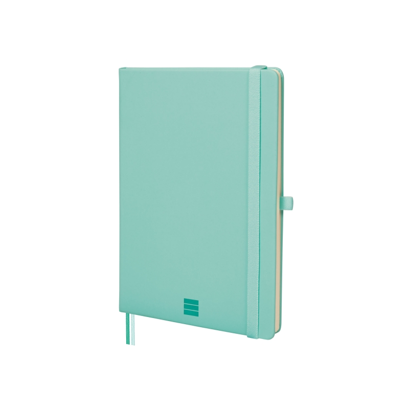 Carnet à couverture rigide Finocam Nexo - 72 feuilles - Format A5 - 148 x 210 mm - Ligné horizontalement - Papier crème 80 g/m²
