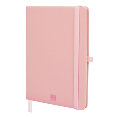 Carnet à couverture rigide Finocam Nexo - 72 feuilles - Format A5 - 148 x 210 mm - Ligné horizontalement - Papier crème 80 g/m²
