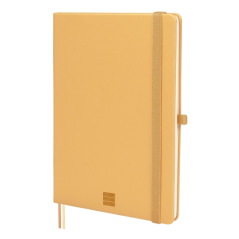 Carnet à couverture rigide Finocam Nexo - 72 feuilles - Format A5 - 148 x 210 mm - Ligné horizontalement - Papier crème 80 g/m²
