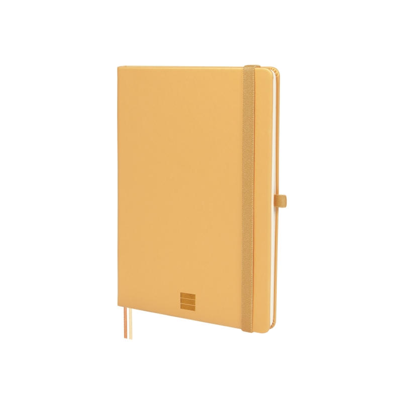 Carnet à couverture rigide Finocam Nexo - 72 feuilles - Format A5 - 148 x 210 mm - Ligné horizontalement - Papier crème 80 g/m²
