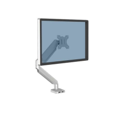 Fellowes Platinum Series Bras de moniteur simple - Ressort à gaz réglable - 2 ports USB - Système de gestion des câbles - Couleu
