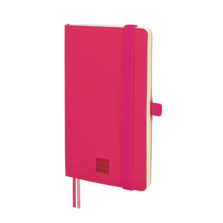 Carnet à couverture souple Finocam Nexo - 72 feuilles - 90 x 150 mm - Papier crème 80 g/m² - Lisse - Pochette intérieure - Ferme