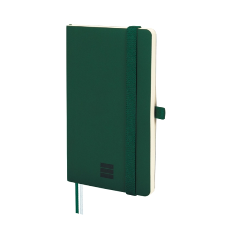 Carnet à couverture souple Finocam Nexo - 72 feuilles - 90 x 150 mm - Papier crème 80 g/m² - Lisse - Pochette intérieure - Ferme