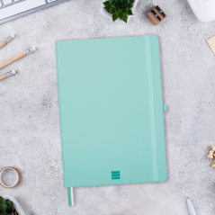 Carnet à couverture souple Finocam Nexo - 72 feuilles - Format B5 - 176 x 250 mm - Papier crème 80 g/m² - Lisse - Pochette intér