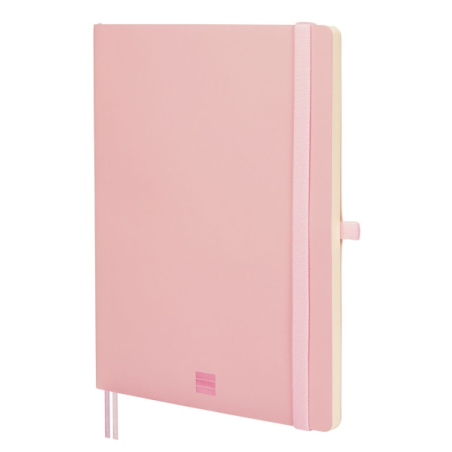 Carnet à couverture souple Finocam Nexo - 72 feuilles - Format B5 - 176 x 250 mm - Papier crème 80 g/m² - Lisse - Pochette intér