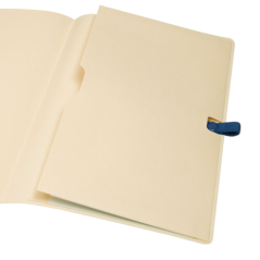 Carnet à couverture souple Finocam Nexo - 72 feuilles - 90 x 150 mm - Papier crème 80 g/m² - Pochette intérieure - Fermeture éla