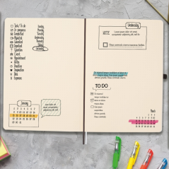Carnet à couverture souple Finocam Nexo - 72 feuilles - Format B5 - 176 x 250 mm - Papier crème 80 g/m² - Pochette intérieure -