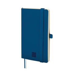 Carnet à couverture souple Finocam Nexo - 72 feuilles - 90 x 150 mm - Ligné horizontalement - Papier crème 80 g/m² - Pochette in