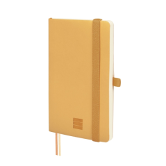 Carnet à couverture souple Finocam Nexo - 72 feuilles - 90 x 150 mm - Ligné horizontalement - Papier crème 80 g/m² - Pochette in