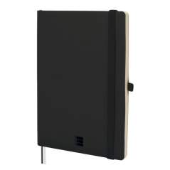 Carnet à couverture souple Finocam Nexo - 72 feuilles - Format A5 - 148 x 210 mm - Ligné horizontalement - Papier crème 80 g/m²