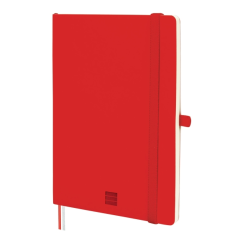 Carnet à couverture souple Finocam Nexo - 72 feuilles - Format A5 - 148 x 210 mm - Ligné horizontalement - Papier crème 80 g/m²