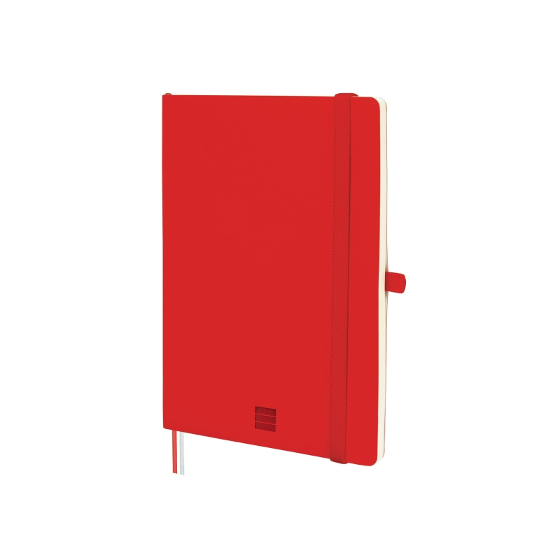 Carnet à couverture souple Finocam Nexo - 72 feuilles - Format A5 - 148 x 210 mm - Ligné horizontalement - Papier crème 80 g/m²