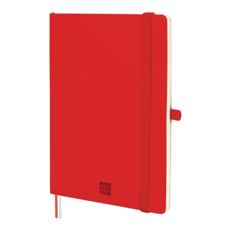 Carnet à couverture souple Finocam Nexo - 72 feuilles - Format A5 - 148 x 210 mm - Ligné horizontalement - Papier crème 80 g/m²