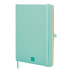 Carnet à couverture souple Finocam Nexo - 72 feuilles - Format A5 - 148 x 210 mm - Ligné horizontalement - Papier crème 80 g/m²
