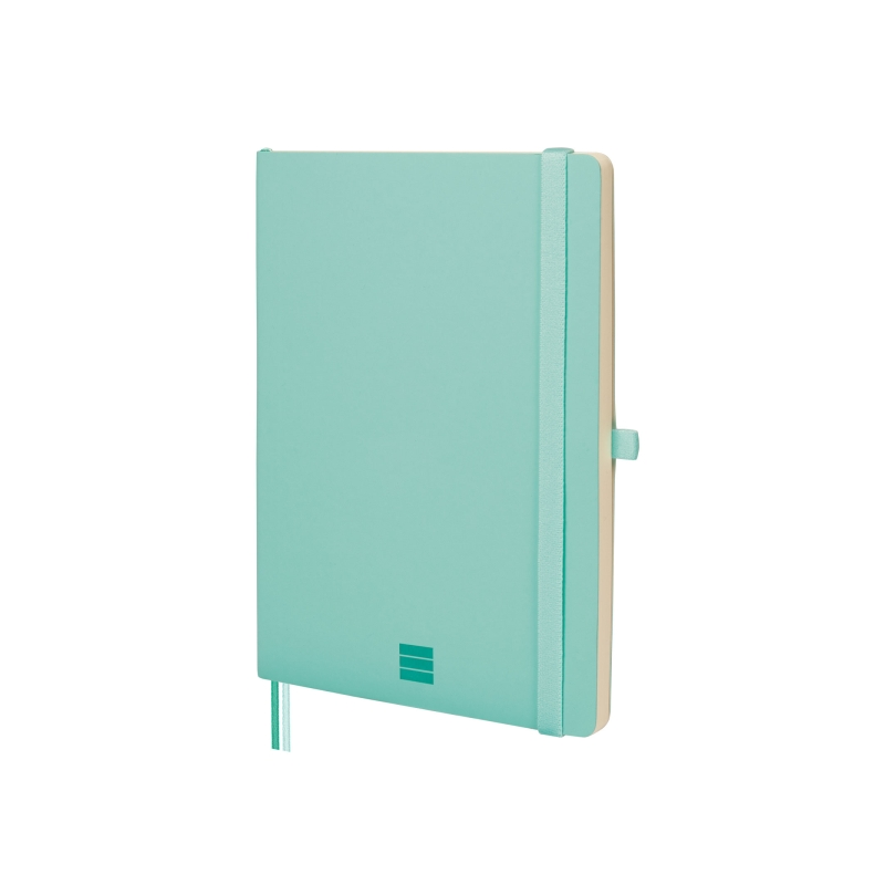 Carnet à couverture souple Finocam Nexo - 72 feuilles - Format A5 - 148 x 210 mm - Ligné horizontalement - Papier crème 80 g/m²