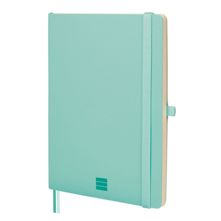 Carnet à couverture souple Finocam Nexo - 72 feuilles - Format A5 - 148 x 210 mm - Ligné horizontalement - Papier crème 80 g/m²