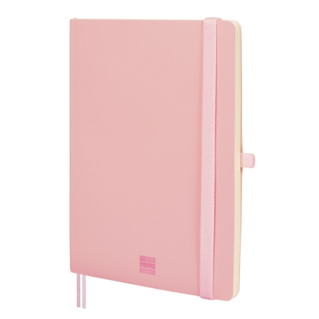 Carnet à couverture souple Finocam Nexo - 72 feuilles - Format A5 - 148 x 210 mm - Ligné horizontalement - Papier crème 80 g/m²