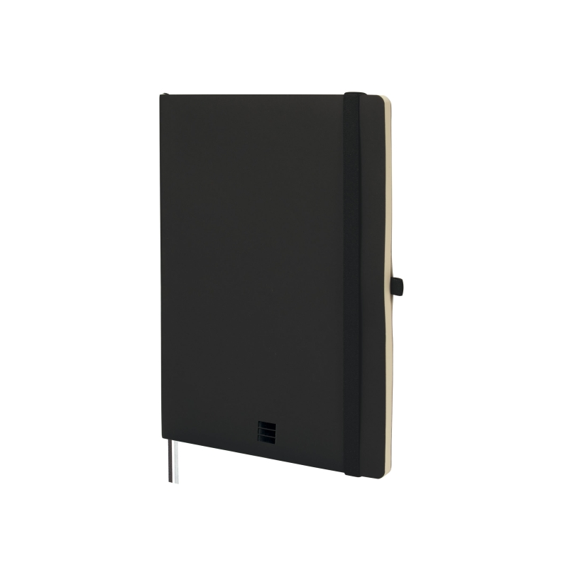 Carnet à couverture souple Finocam Nexo - 72 feuilles - Format B5 - 176 x 250 mm - Ligné horizontalement - Papier crème 80 g/m²