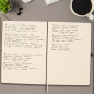 Carnet à couverture souple Finocam Nexo - 72 feuilles - Format B5 - 176 x 250 mm - Ligné horizontalement - Papier crème 80 g/m²