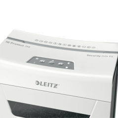 Destructeur de papier manuel Leitz IQ Protect Premium 3M P-5 à micro-coupe - Détruit jusqu'à 3 feuilles - Ultra silencieux - Cor