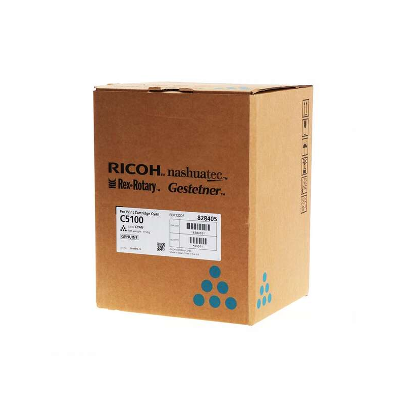 Ricoh Pro C5100/C5110 Cartouche de toner cyan d'origine - 828405