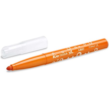 Bic Kids Couleur XL Lot de 12 marqueurs - Pointe large - Lavable - Couleurs assorties