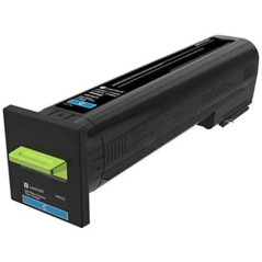 Lexmark CX825/CX860 Cartouche de toner cyan d'origine - 82K2XC0/82K2XCE