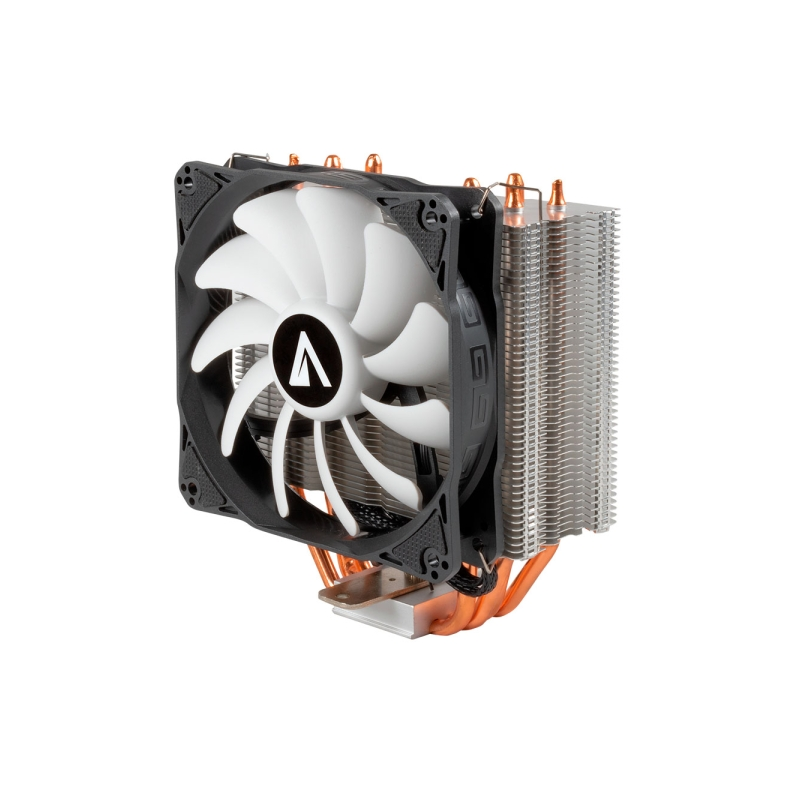 Ventilateur CPU Abysm Snow IV 120 mm avec dissipateur thermique à 4 caloducs - Vitesse max. 1400 tr/min - Couleur Blanc
