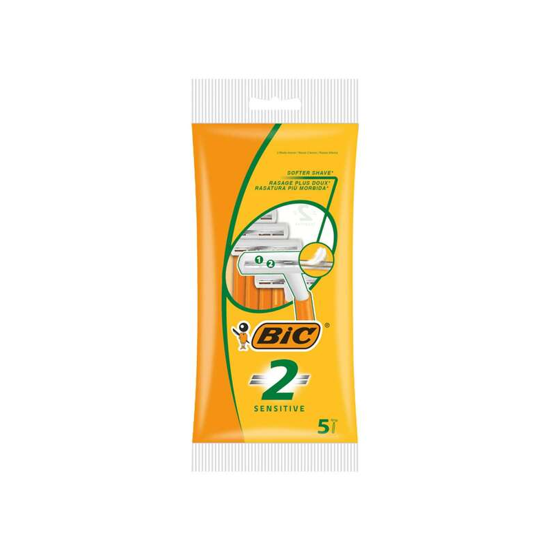 Bic Sensitive 2 Pack de 5 Rasoirs Jetables 2 Lames