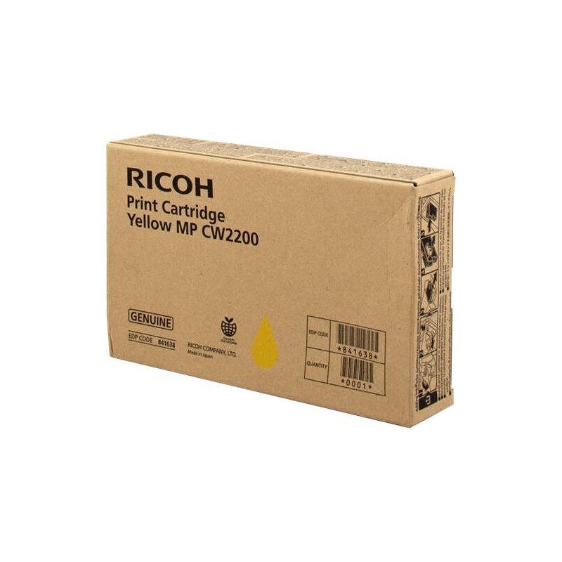 Ricoh Aficio MP-CW2200SP Cartouche d'encre jaune d'origine - 841638/MP CW2200Y