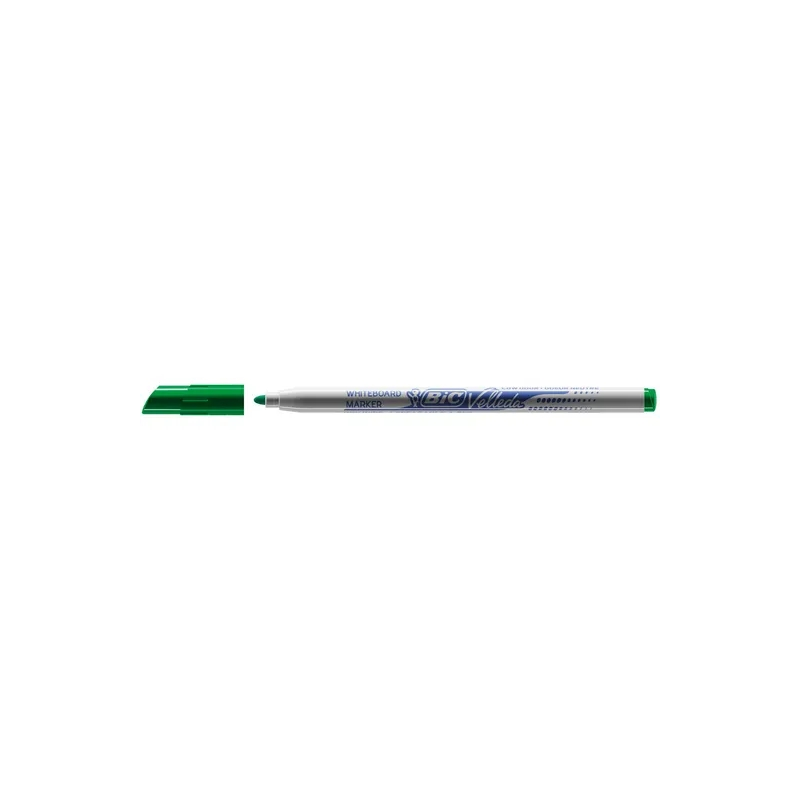 LOT de 24 Marqueur pour tableau blanc Bic Velleda 1721 - Pointe fine - Largeur de trait 1,5 mm - Effacement optimal - Vert